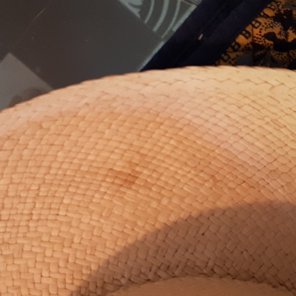 Mexican Resort straw brimmed hat 22" NEW - Picture 6 of 7